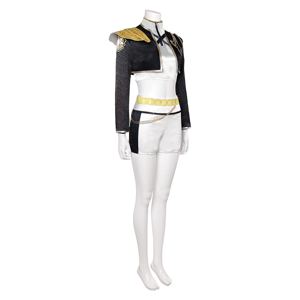 أطفال ميرا رومي تأثيري حلي الكرتون شيطان هنتر سترة تنورة السراويل الخصر سلسلة هالوين كرنفال حفلة فتاة البدلة