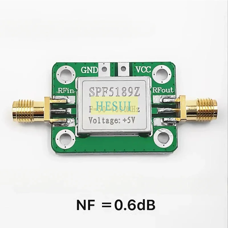 SPF5189 module NF=0.6dB 50MHz- 4000MHz Amplifier 4GHz module RF LNA Low Noise Amplifier module board RF Amplifier Shielding case