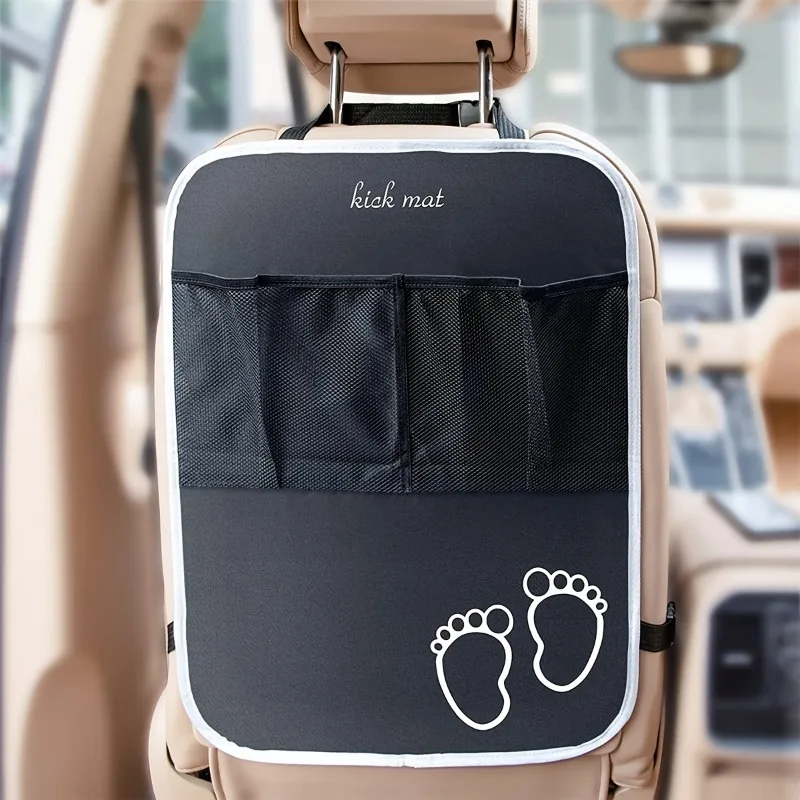 Durable Anti Kick Mat for Car Seat Hanging Design Car Storage Bag for Baby Essentials Multifunctional Car Seat Back Organizer