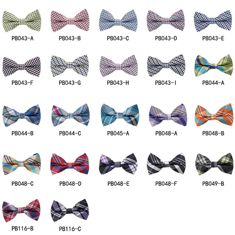 Man Plaid Bowties Striped Bowknot Bow Ties For Men Wedding Suit Accessories Ties Black Cravat Women Girls School Uniform Bowtie