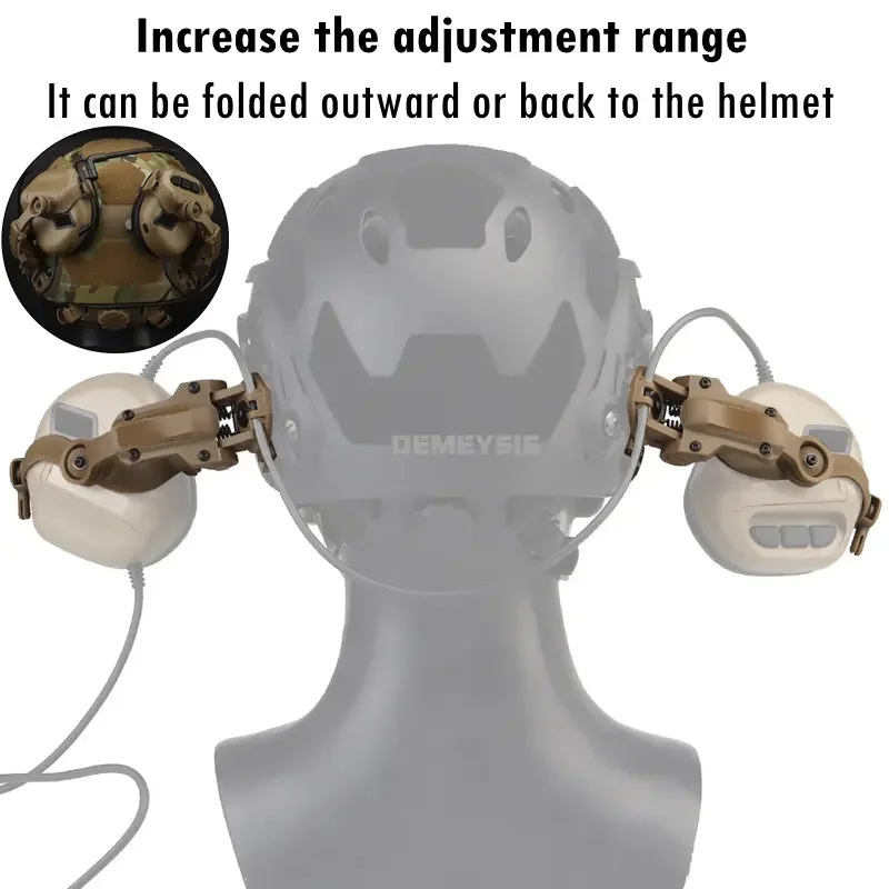 Tactical Headset Rail Mount Outdoor Shooting Helmet Rails Bracket for Fast OPS Wendy Helmets Adapter Headphones