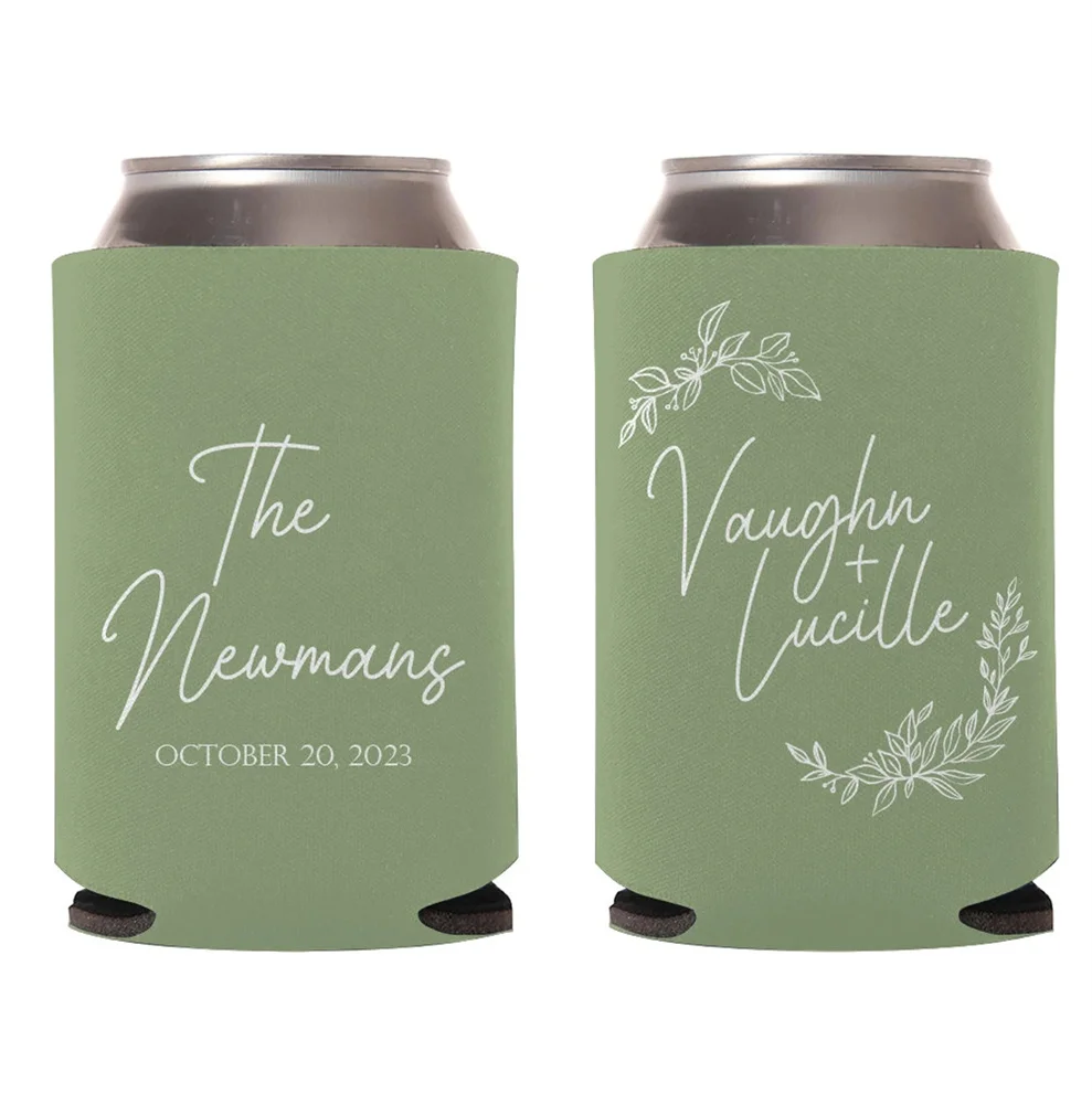 

Personalized Wedding Favors, Custom Wedding Favors, Can Coolers, Can Coolies, Beer Huggers, Beer Insulators, Stubby Holder for