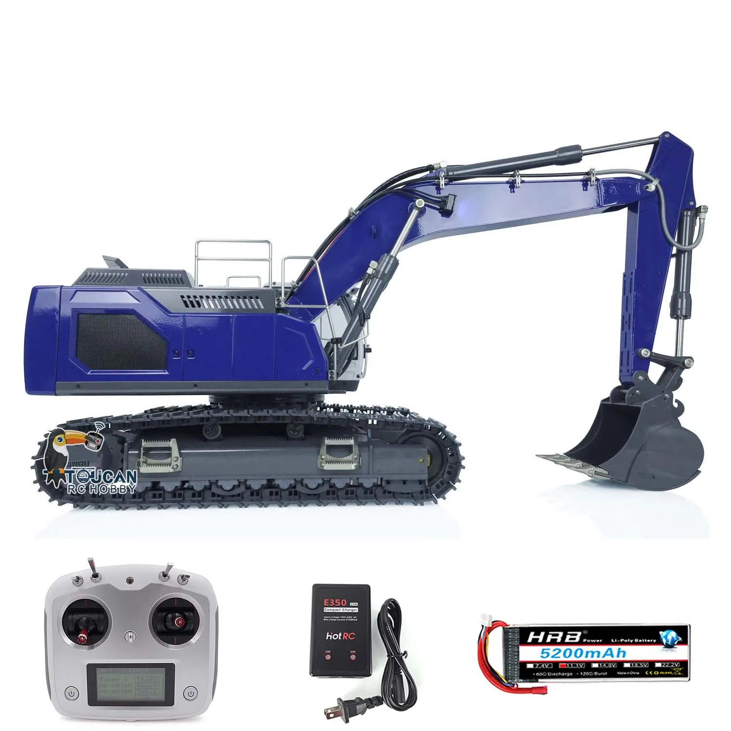 

Metal 1:14 Hydraulic Remote Control Excavator For 945 RC Truck Toucan Construction Vehicles Model Thzh1436-Smt8