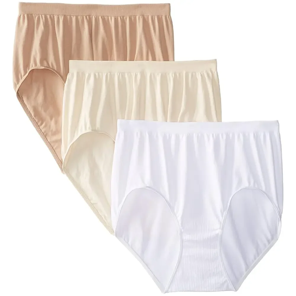 

Женские трусы Bali Comfort Revolution Seamless Brief, эластичные трусики из микрофибры, 3 шт.