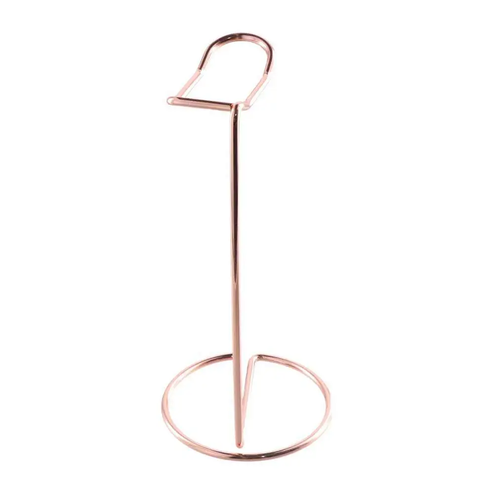 Support de bureau simple pour écouteurs, présentoir T1, cintre en métal or rose, support de téléphone de sauna, support de casque minimalisme, organisateur de bureau de table