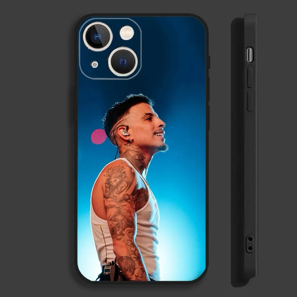 Rapper R-Rauw A-Alejandro Phone Case For iPhone 16,15,14,13,12,11,Pro,Max,Plus,Mini,X,XS,XR,8,7,6,S,SE Soft Black Case