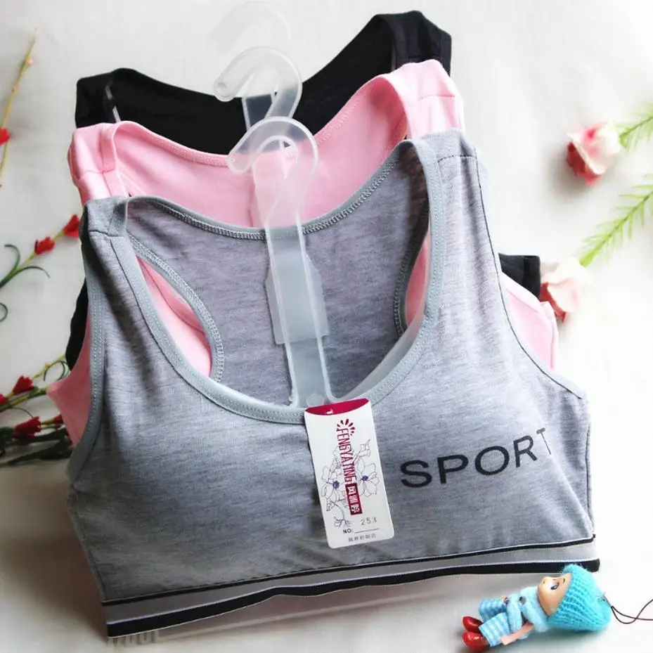 Sujetador deportivo para adolescentes, bralette acolchado sin costuras, cómodo, para niñas y mujeres, para gimnasio, Fitness, Yoga, ropa interior de apoyo para jóvenes, Top