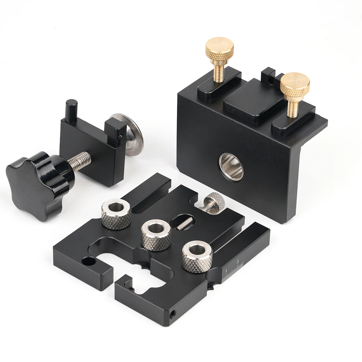 Universal High Precision Jig Dowel Cam Jig Wood Hole Drilling Guide Woodworking Position for DIY Work Furniture Repair