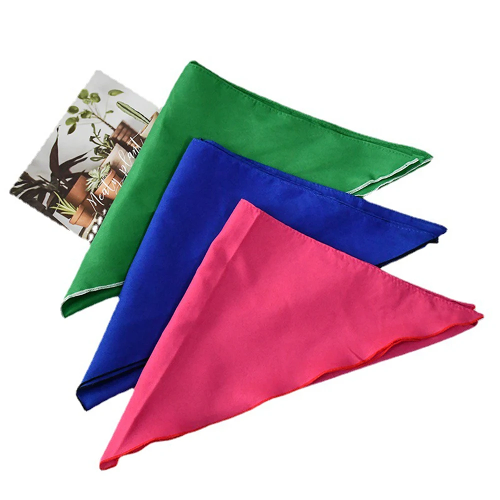 10PCS Large Dog Triangle Towel Dog Bandanas Adjustable Solid Color Pet Towel Scarf For Dogs and Cat Triangle Bib Pet Supplies