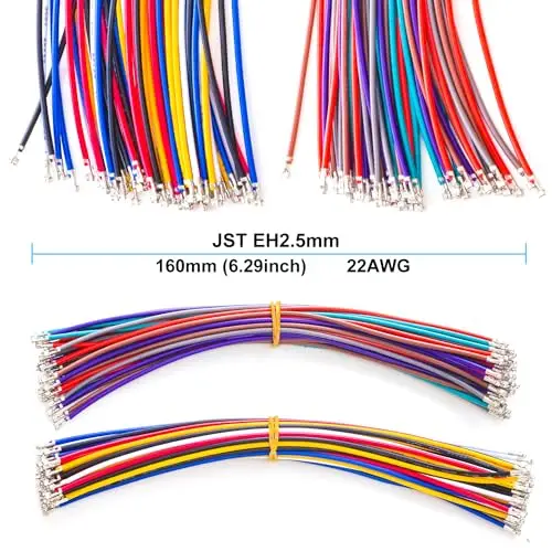 Imagem -03 - Conectores Fêmeas e Cabos 22awg Jst-eh Kit de Conector de 254 mm Eh254 10pin Habitação Yo-eh2.54