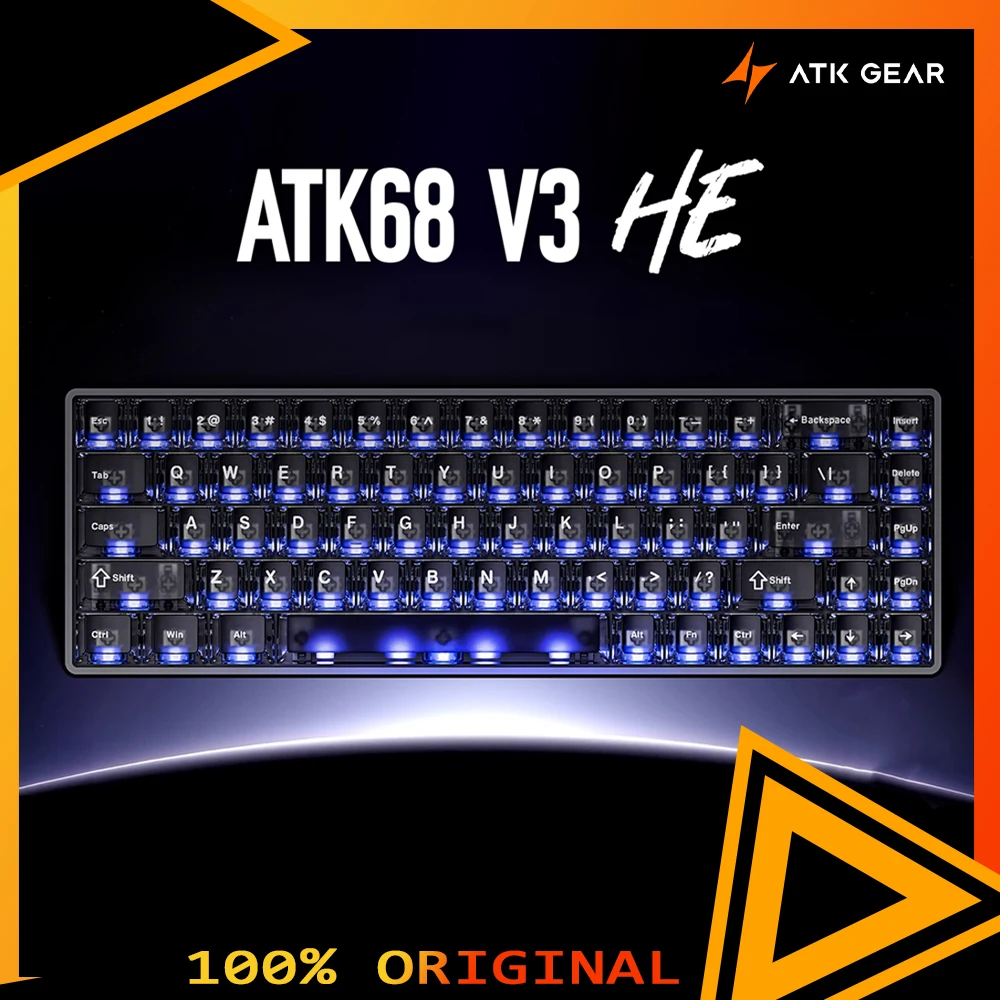 

ATK ATK68 V3 Magnetic Switch Keyboard Wired Mechanical Keyboard 8000Hz 0.001mmRT Gaming Keyboard Aluminium Alloy PC Accessories