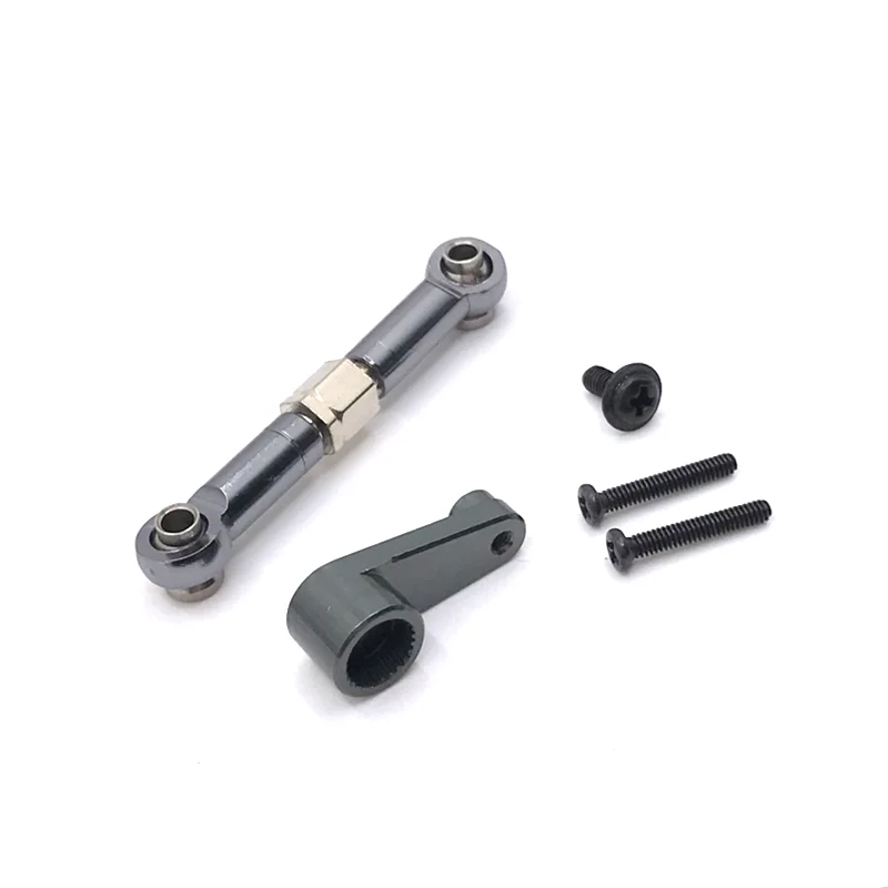 Upgrade Metal Steering Rod 28T Servo Arm For WLtoys 144010 144001 144002 124016 127017 124018 124019 LC 1/14 RC Car Parts