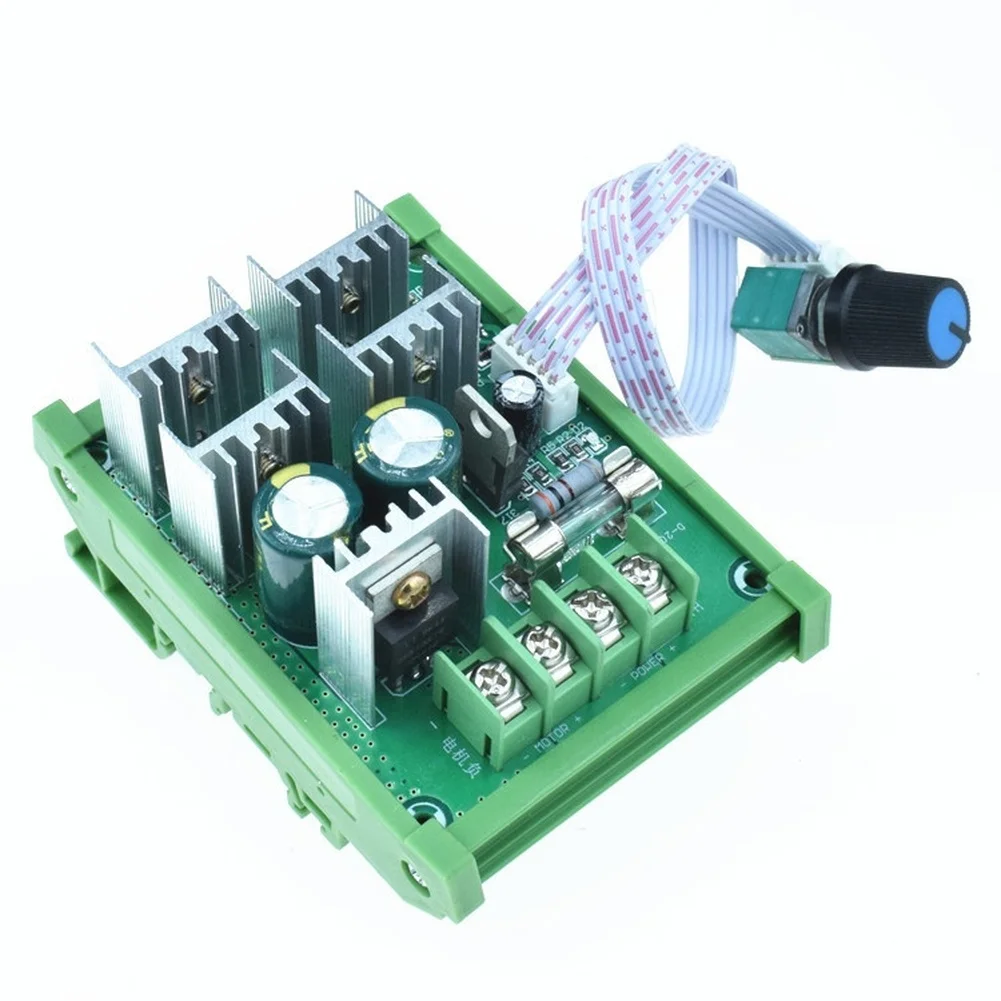 30A DC Motor Speeds Controller 10V-55V For PWM Regulator 2000W Variable Driver With Linear Potentiometer Knob For Industrial Use