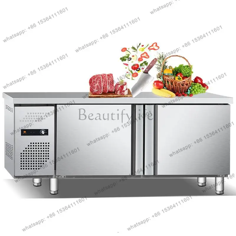 Factory Direct HOT Foreign Trade Export 110V/220V Refrigerated Workbench Freezer Commercial Horizontal