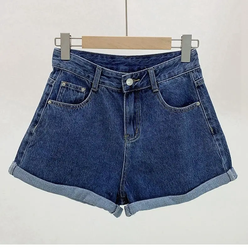 Shorts Women Denim Vintage Summer Basic Simple All-match Hot Sale High Waist Leisure Ladies Streetwear Chic Classic