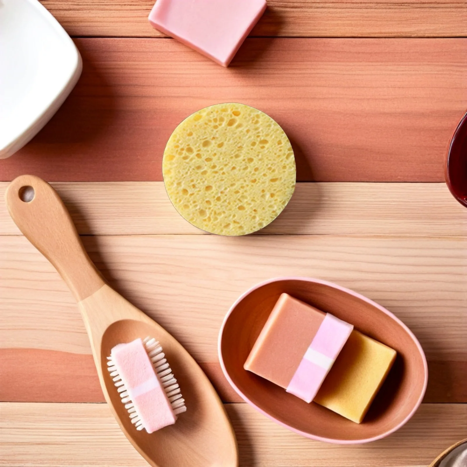 

50 pcs Natural Wood Pulp Cellulose Sponge Facial Cleansing Makeup Remover Face Care Tool Soft Pore Cleansing Oil Control Travel