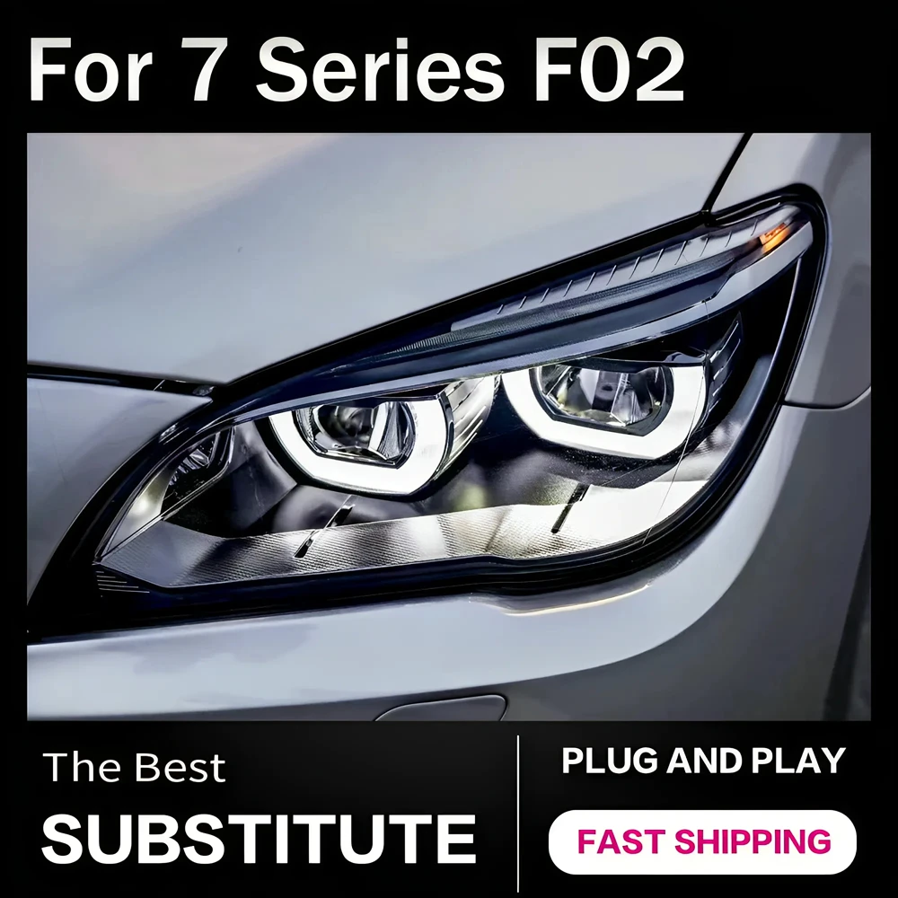 

AKD автомобильные Стайлинговые фары для BMW F01 F02 2009-2014 740i светодиодные фары DRL указатель поворота светодиодный проектор автоаксессуары