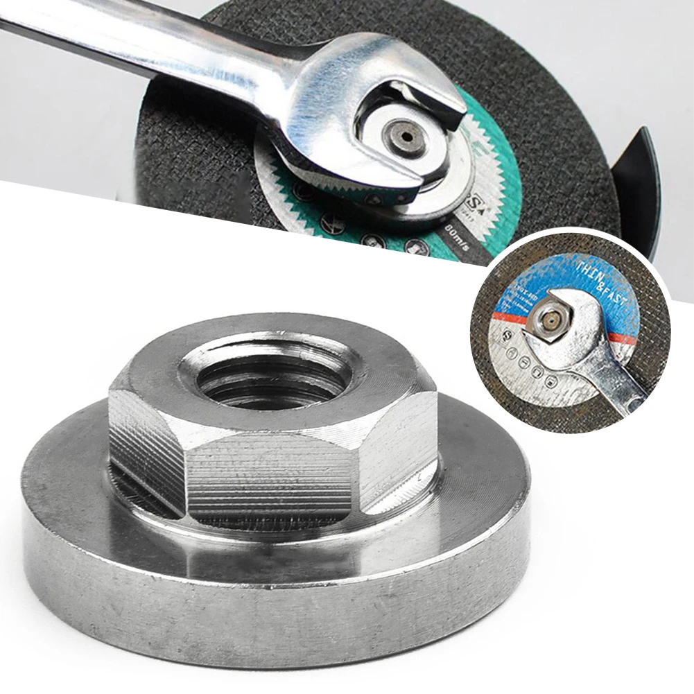 Hexagon Nut For 100 Type Angle Grinder Stainless-=-= Steel Hexagon=-= Nut =-Pressure Plate Quick Change Locking Nut Power Tools