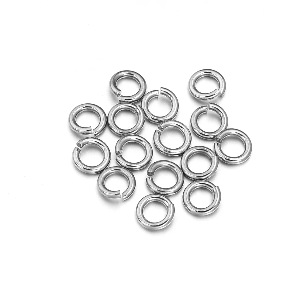 20Pcs Stainless Steel Split Ring Jump Rings for DIY