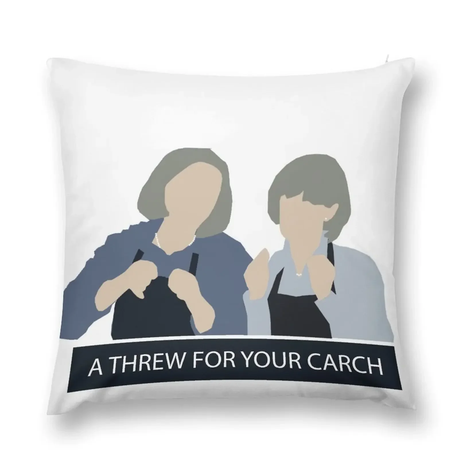 Prude and Trude - Kath and Kim Throw Pillow bed pillows Pillowcase pillow