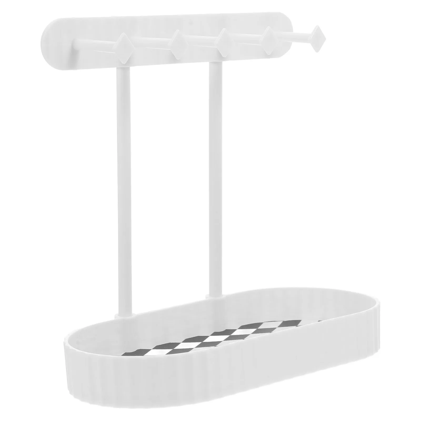 

Jewelry Storage Rack Hair Tie Holder Bracelet Earring Plastic Stud Display for Selling Office Hanging