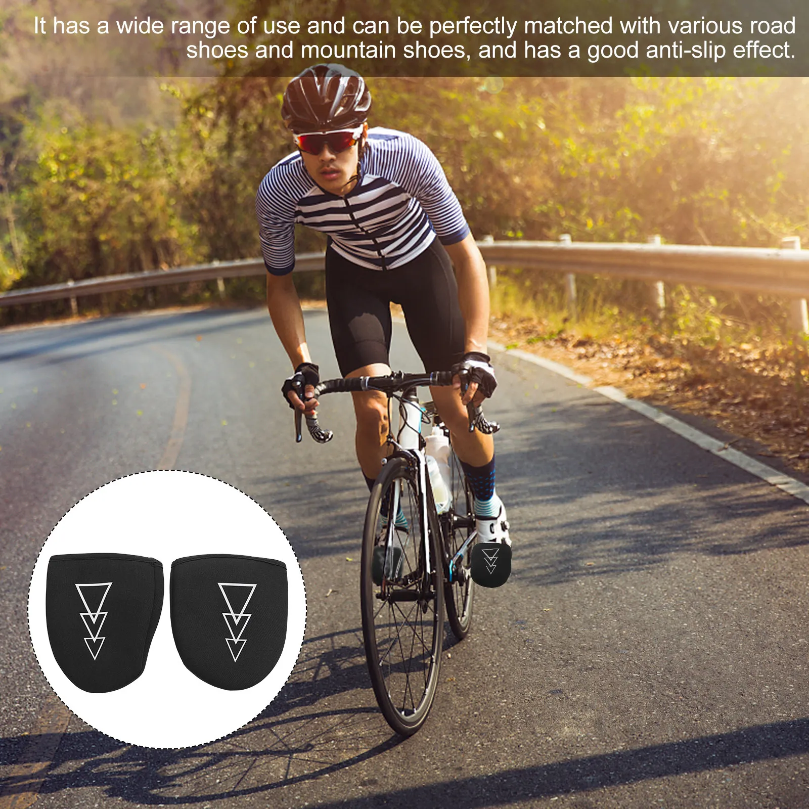 

1Pair Waterproof Cycling Shoe Covers Winter Thermal Warm Half Shoe Covers Windproof Riding Overshoes Outdoor Bike Overshoes