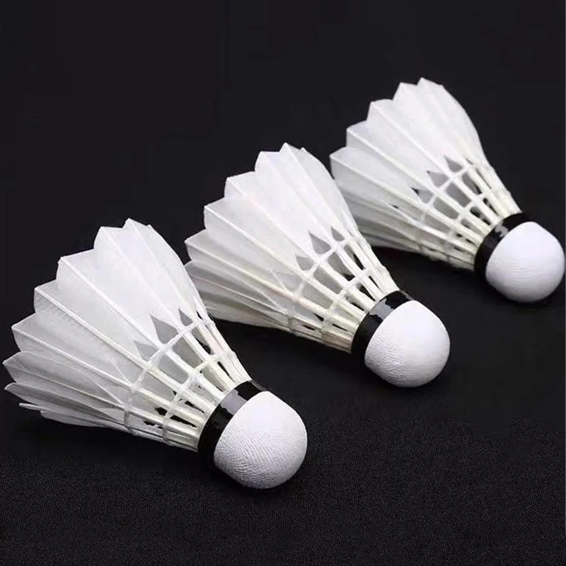 Plume d'oie ronde pour badminton, drapeau Good Hand, pas facile à pourrir, trois recyclables, sans St, 1PC