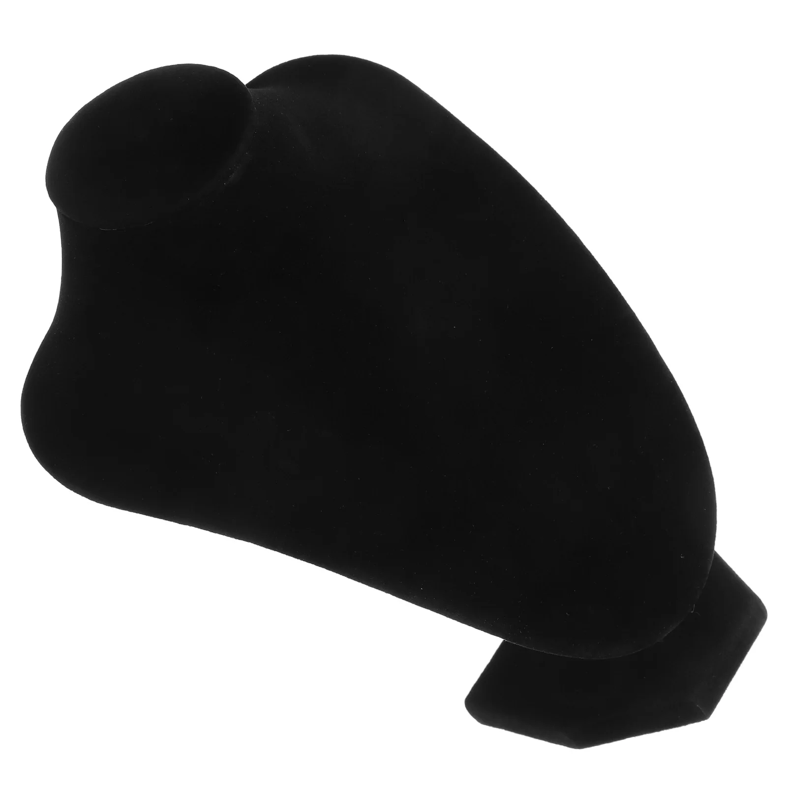 

Necklace Display Stand Black V Shape Jewelry Organizer Bust for Pendants Chains Jewelry Collection Exhibition Home Business Use