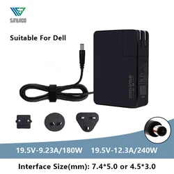 SAVAGO 180W 240W GaN AC Laptop Charger Power Adapter for Dell G16 G15 Alienware X16 R2 15 17 M14X M17X M15r6 Precision 7710