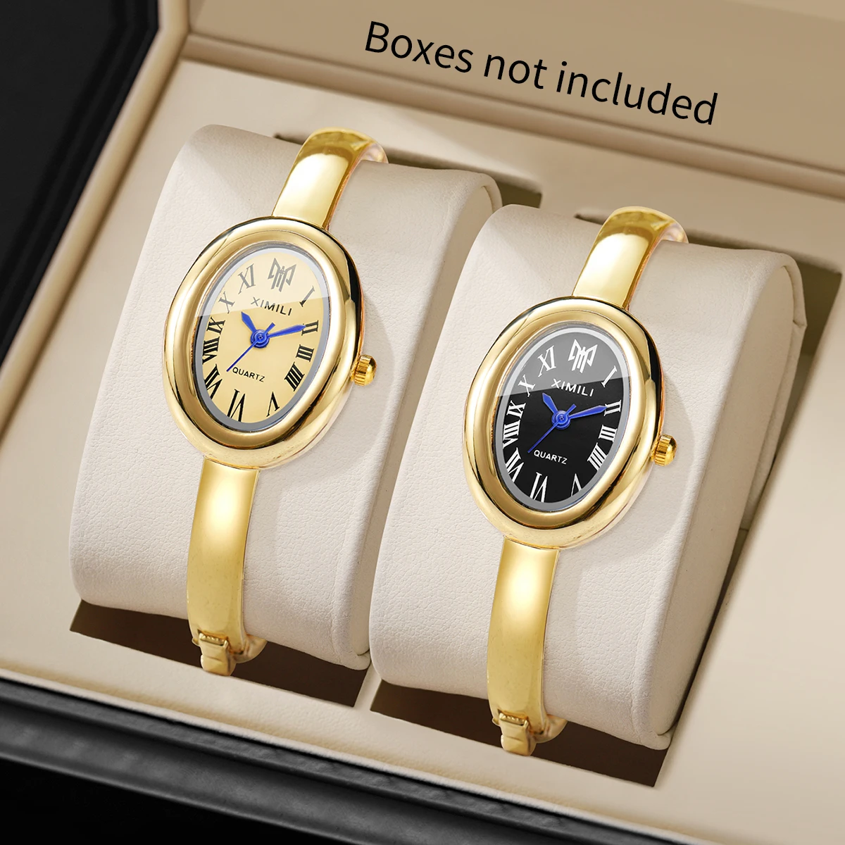 Small niche, no collision! Roman scale oval bracelet quartz watch versatile for commuting