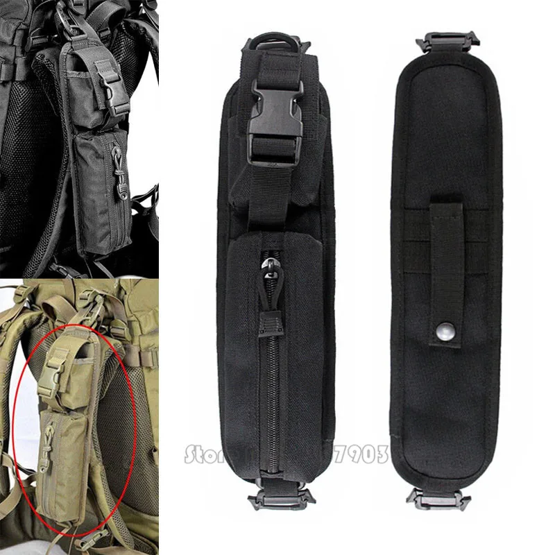 

Tactical Outdoor Shoulder Strap Bag Pouch Molle Accessory Hunting Backpack Tool Pouch Black/Tan