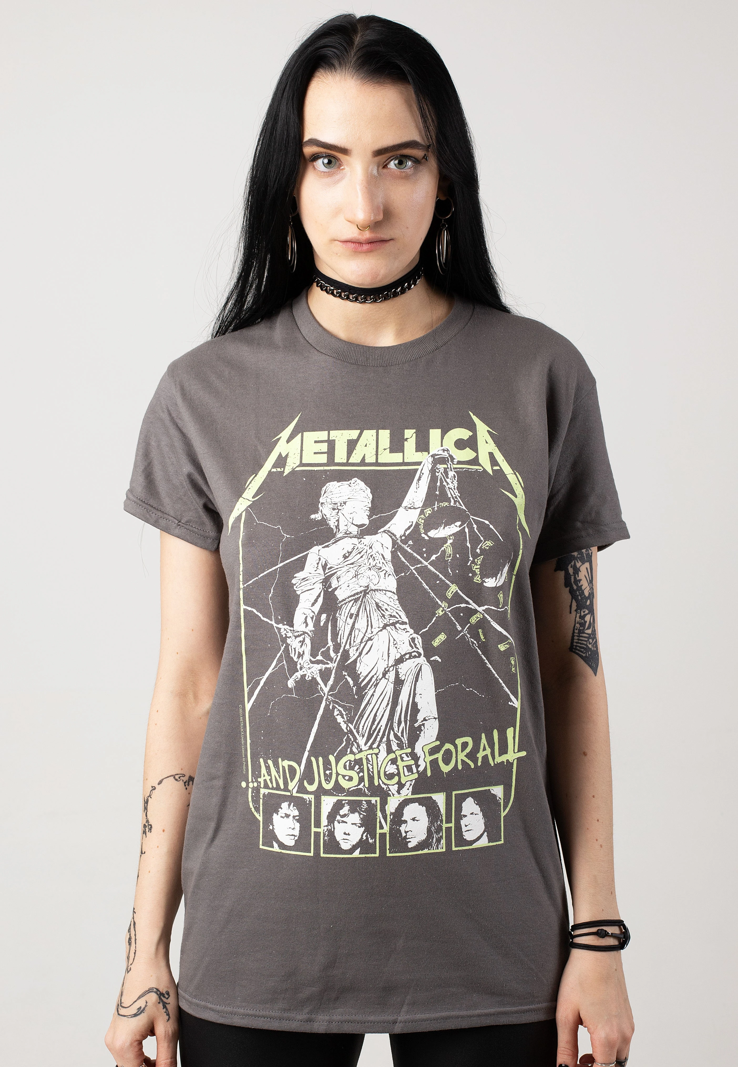 Ride The Lightning Tracks Metallica Band T-Shirt Baumwolle Grafik-T-Shirt Herren Damen Sommer Streetwear – Detail 11