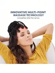 2026 Ultra Scalp Massager, Head Massager StressRelease Massager with 8-Frequency VibratingContacts 360 Degree Portable Rechargea