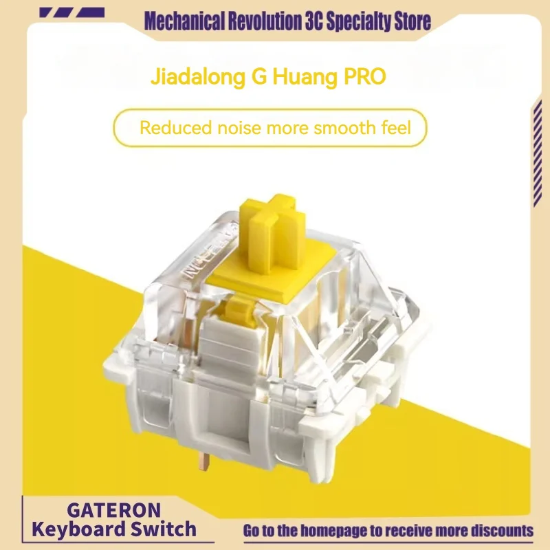 2024 Original New Gateron Cherry Mx Mechanical Keyboard Switch Customized Linear Axis G Yellow Pro G Silver Pro Smd Rgb Switch