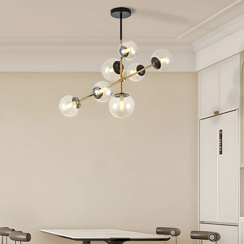

Nordic Living Room Pendant Lights Minimalist Designers Personalized Molecular Dining Rooms Study Rooms Bedroom Lighting Fixtures