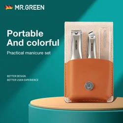 Mr.green-サージカルグレードセット,ステンレスマニキュアはさみ,ペディキュアツール,家庭用ポータブルトラベルキット