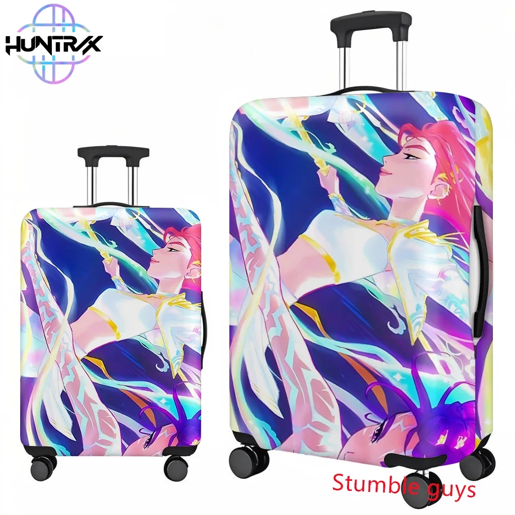غطاء حقيبة السفر Kpop Demon Hunters يناسب حامي نمط الرسوم المتحركة مقاس 18-32 بوصة