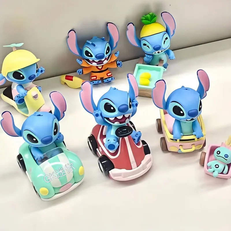 

Disney Stitch Trip Collection Series Blind Box Anime Action Figure Cartoon Model Toy Desktop Decor Collection Birthday Xmas Gift