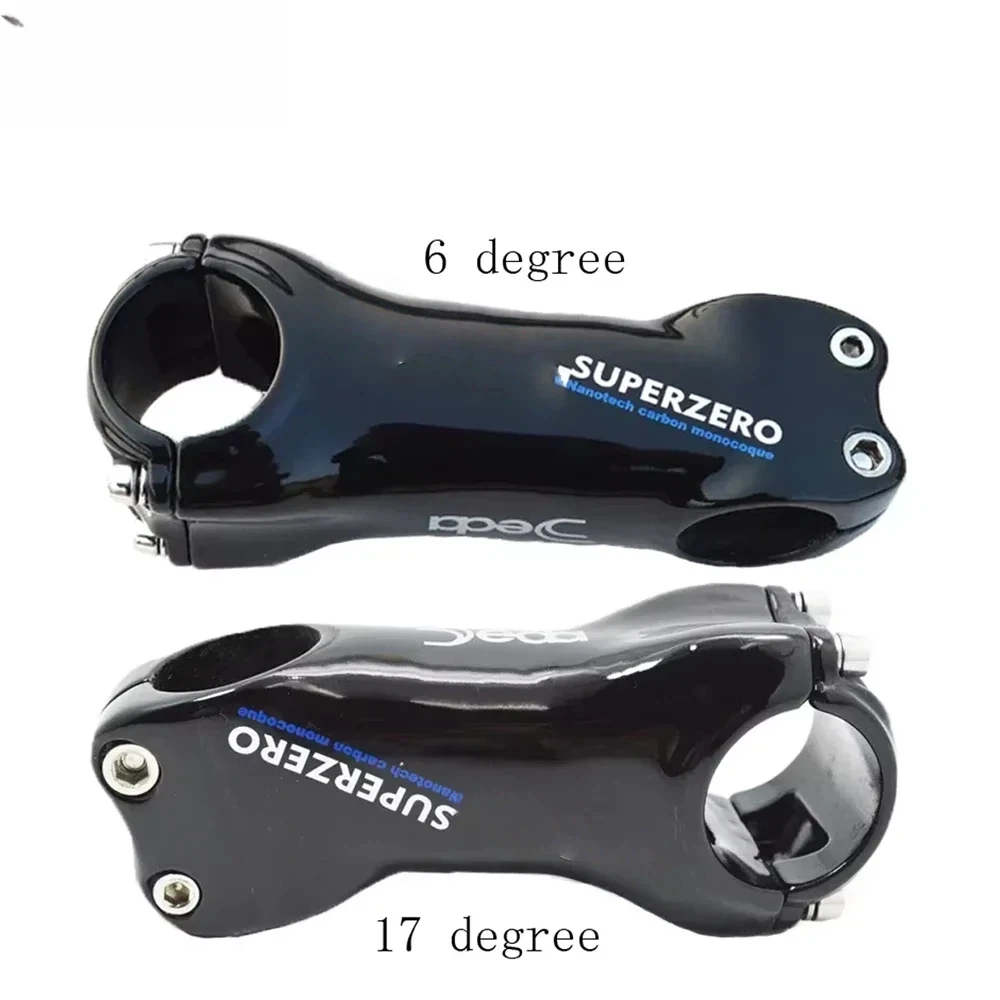 

Ultra Light Full Carbon Fiber Bike Stem - 6° or 17° Rise | 60mm to 130mm Length | for Road & Mountain Bikes