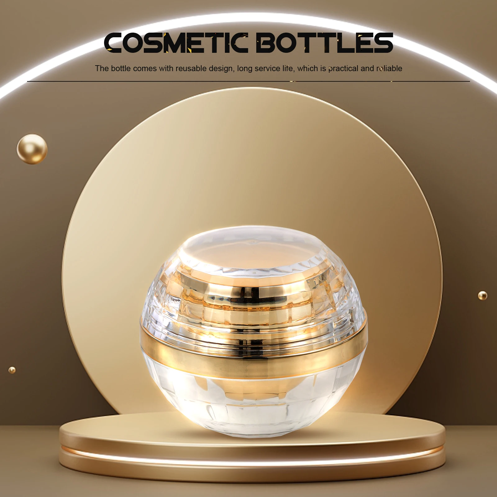 

Cream Bottle Empty Lotion Jars Container Travel Face Cosmetics Packaging Lip Gloss Containers