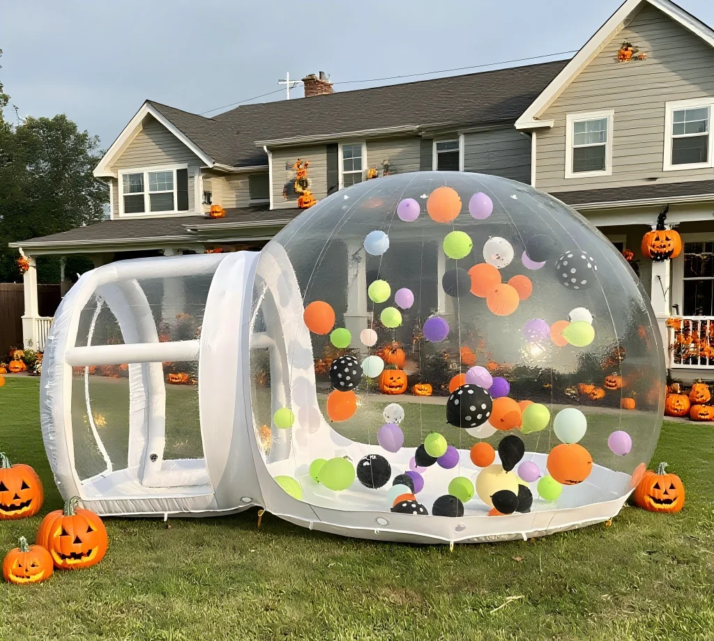 10ft TPU dia gonflable bulle dôme maison rebond maison vente chaude Transparent gonflable tente de Camping avec ventilateur pour ballon