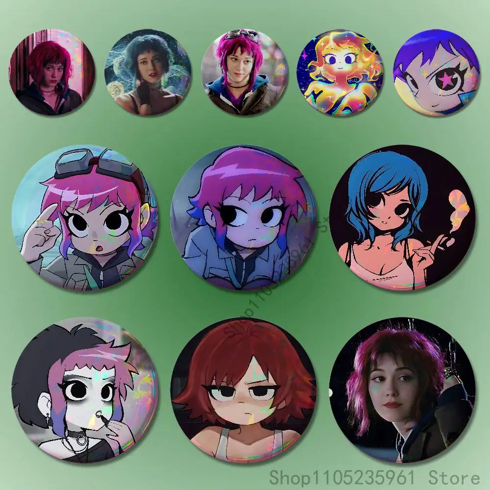 

R-Ramona F-Flowers Custom Badges 75mm 44mm 25mm Brooch Backpack Hat Pins Accessories Toys Valentine gift