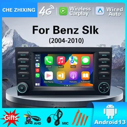 Car Radio for Benz SLK 2004-2010 Multimedia Player CarPlay Android Auto IPS Screen GPS Bluetooth WIFI FM RDS 7inch IPS Display