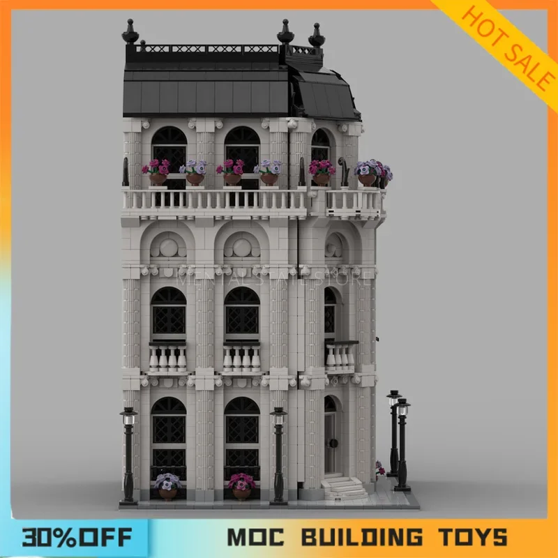 2788 قطعة مخصصة MOC البيت الرومانسي الأبيض اللبنات التكنولوجيا الطوب لتقوم بها بنفسك الإبداعية تجميع اللعب هدايا العيد