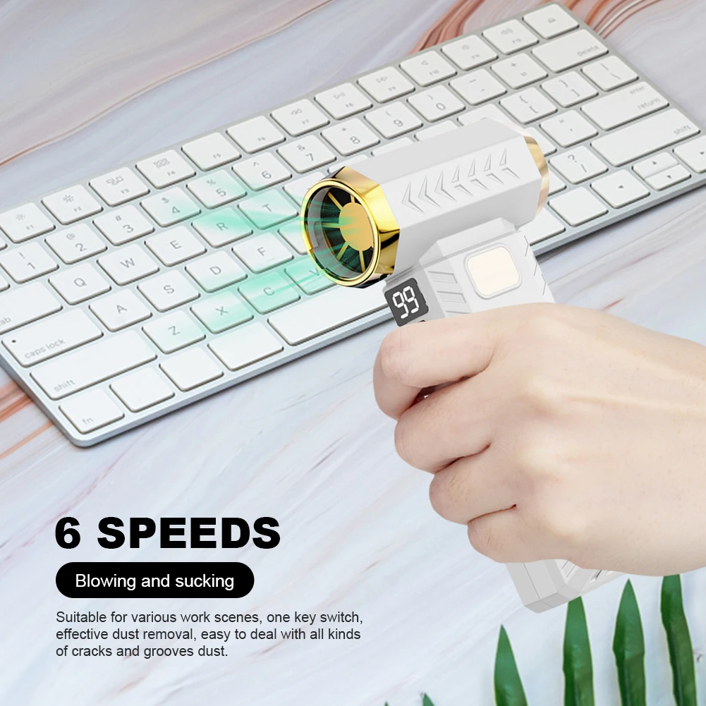 مروحة عنيفة 250000 دورة في الدقيقة منفاخ هواء قوي للغاية شفط تهب المكنسة لتنظيف الغبار بدون فرش توربو رياح قوية