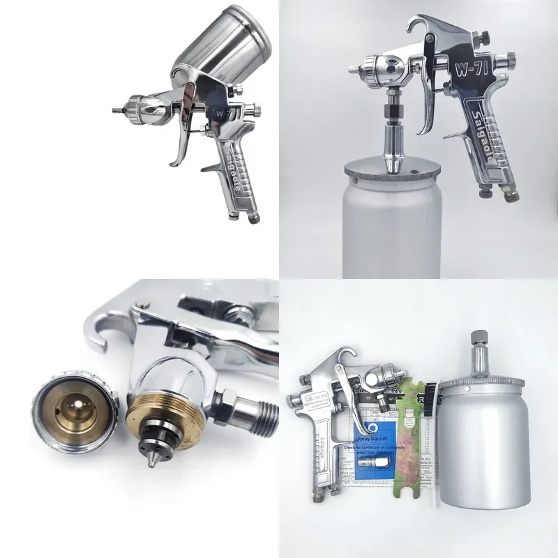 W-71 Paint Spray for High Atomization Large Caliber Up and Down Pot Spray for Furniture Car Latex Paint Pneumatic