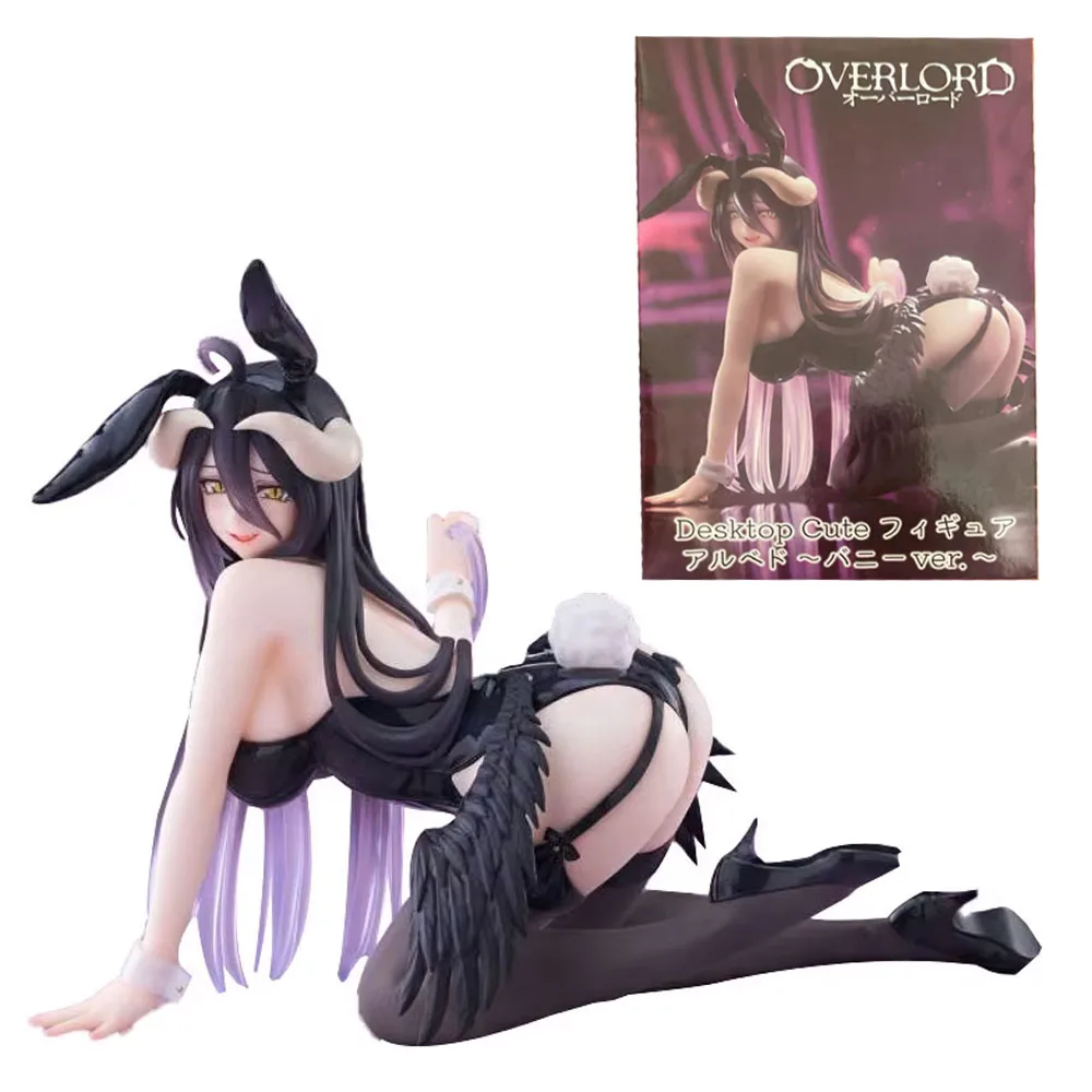 

13 см аниме ПРЕДЛОЖЕНИЕ фигурка albedo Bunny Girl на коленях аниме модель игрушки коллекция подарков украшения украшения ПВХ