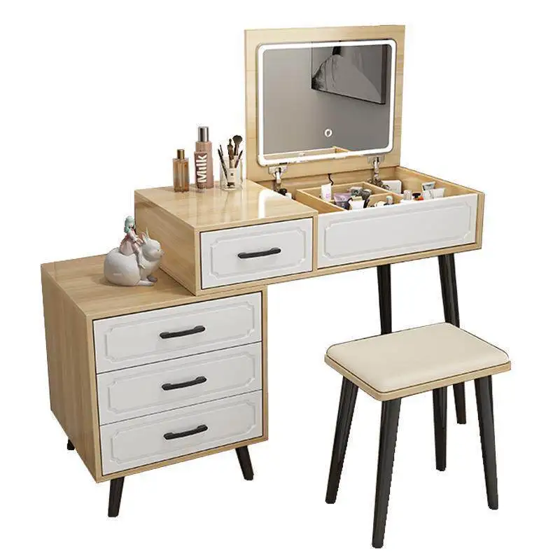 Flip dresser bedroom can be hidden with lamp ytterbium makeup table desk integrated