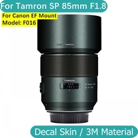Customized Sticker For Tamron SP 85mm F1.8 Di VC USD Decal Skin Camera Lens Sticker Vinyl Wrap Film Coat F016 85 1.8 F/1.8