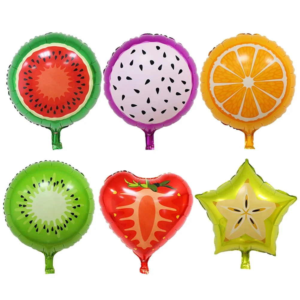 

12pcs Fruit Balloons Aluminum Foil Watermelon Decorations Party Supplies Birthday Anniversary Wedding Baby Shower Summer Mylar
